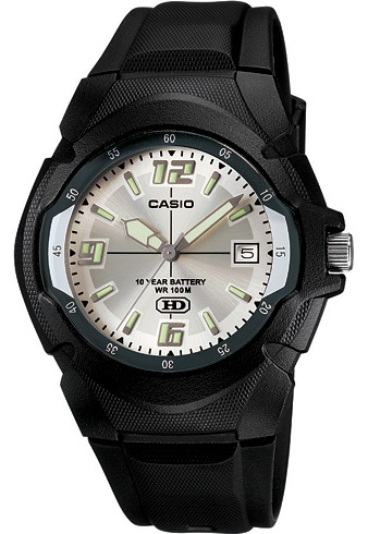 Casio standard 10 Year Battery Analogรุ่น MW-600F-7AVDF นาฬิกาข้อมือสำหรับผู้ชาย สายเรซิ่น รูปที่ 1