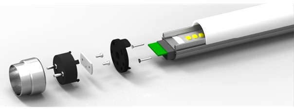 หลอด LED FLUORESCENT T8 สำหรับทดแทนหลอดแบบเดิม ใช้งานง่าย ไม่ต้องเพิ่มเติมวงจร ประหยัดพลังงาน รูปที่ 1