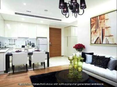 The Address 28: 1 BR + 1 Bath, 45 Sq.m, 23rd fl for Sale รูปที่ 2