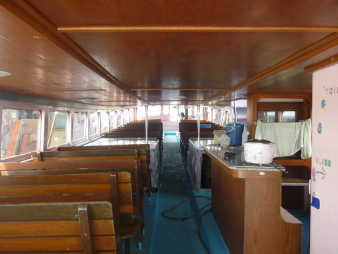 เรือไม้ตะเคียน ท่องทะเล ขนาด 180 ที่นั่ง รูปที่ 3