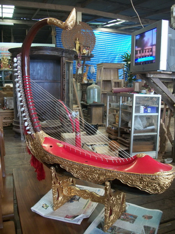 พิณโบราณ งาน Handmade รูปที่ 4