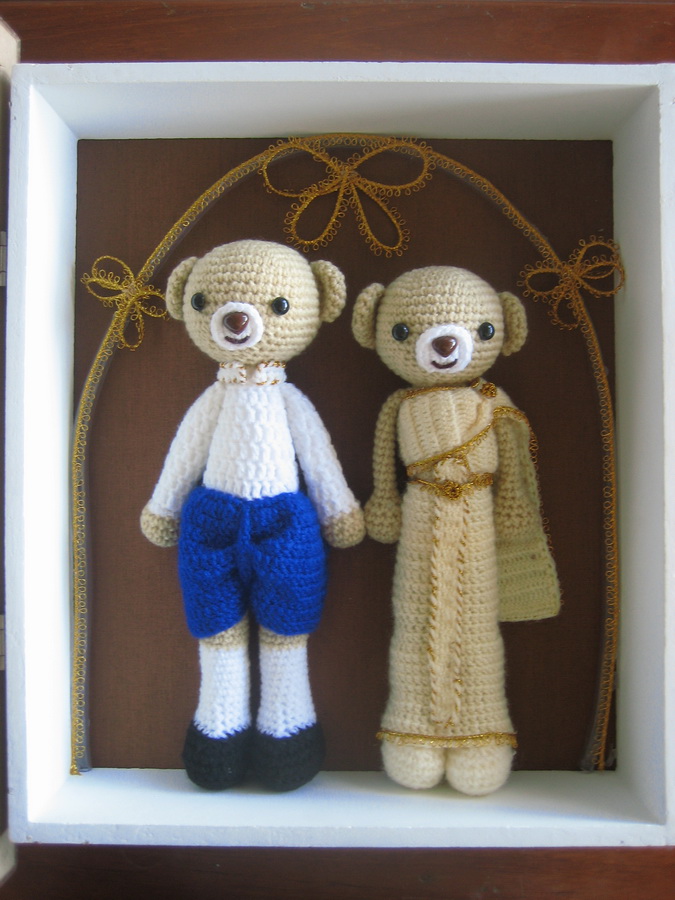 ตุ๊กตาหมีแต่งงานชุดไทย. รูปที่ 1