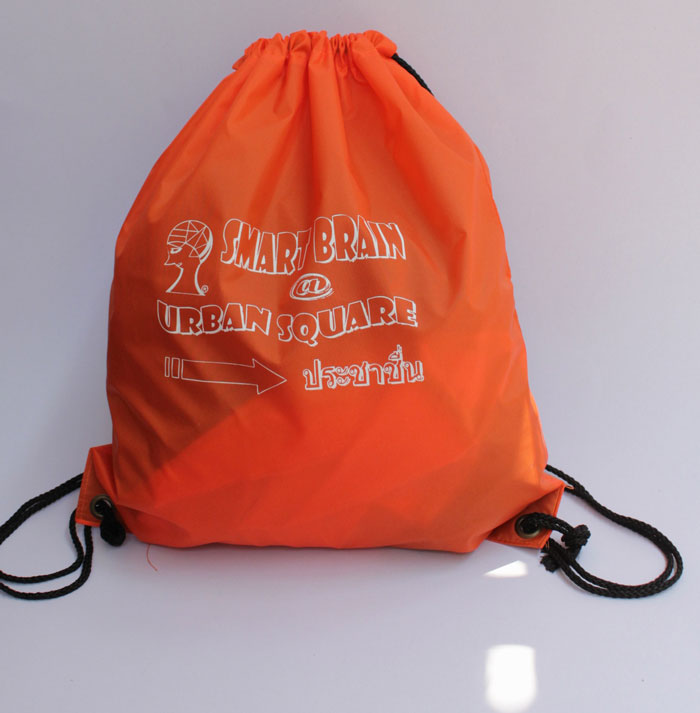 เป้ผ้่าร่ม gym sack เป้หูรูดผ้าร่มใส่อุปกรณ์กีฬา (Drawstring bag) รูปที่ 2