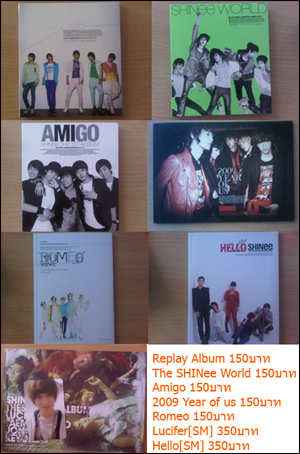 ขายAlbum SHINeeกอัลบั้มถูกๆ สภาพดี Replay,Amigo,Romeo,Lucifer,Hello,The shinee world,2009 year of us รูปที่ 1
