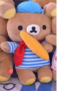 rilakkuma ถือขนมปังฝรั่งเศส รูปที่ 1