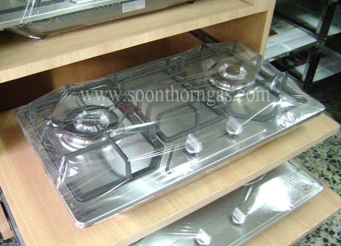 เตาฝัง 2 หัวเตา หน้าเตาแก๊สสแตนเลสแท้ luckyflame รุ่น LBS-902N รูปที่ 4