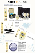 ขายต่อ เครื่องปั๊มนม Medela Freestyle ไม่ต้องใช้มือจับ มือสอง ใช้งานเพียงเดือนกว่า ๆ ยังอยู่ในประกันอีกเกือบ 11 เดือน ราคา 12,500 บาท