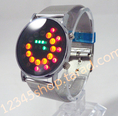 นาฬิกา LED ดิจิตอล-อนาล็อก สายโลหะ