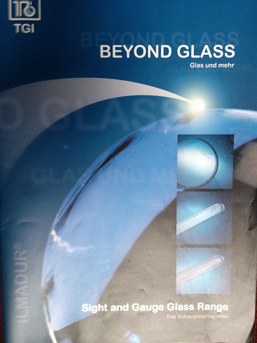 แท่งแก้วดูระดับน้ำบอยเลอร์ หรือ sight glass หรือ level gauge glass ยี่ห้อ ilmadur รูปที่ 1