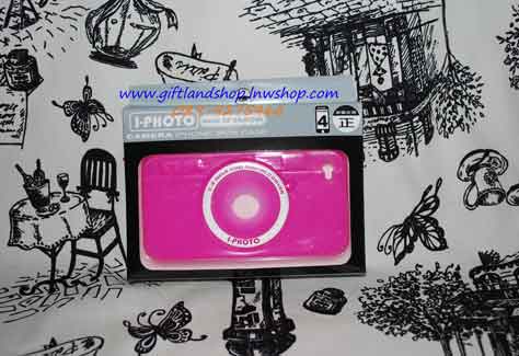 จำหน่ายเคสซิลิโคนไอโฟน 4 I-photo Camera iphone skin case สีสันสดใส ราคาถูกค่ะ รูปที่ 1