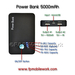 รูปย่อ ขายที่ชาร์จแบตสำรอง แบตเตอรี่พกพา ราคาถูกสุดๆ ความจุสูง 5000mAh External Battery แก้ปัญหาแบตมือถือหมดเร็ว iPhone iPad Samsung BlackBerry BB LG HTC Sanyo รูปที่2