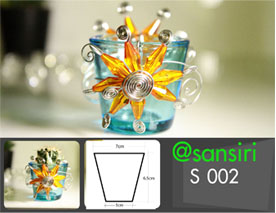 candle holder,แก้วใส่เทียนหอม,แก้วใส่ไม้ประดับ รูปที่ 1