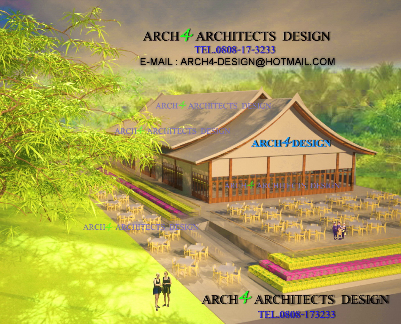 ออกแบบสวน,วางผังโครงการ,ออกแบบLANDSCAPE,ARCH4ARCHITECTS,ออกแบบสถาปัตย์,ออกแบบภูมิทัศน์,ออกแบบรีสอร์ทสปา,โทร.0808173233 รูปที่ 1