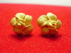 รูปย่อ ต่างหูทอง Gold master 24K ลายดอกไม้ น่ารักมาก นน. 6.56 g รูปที่1