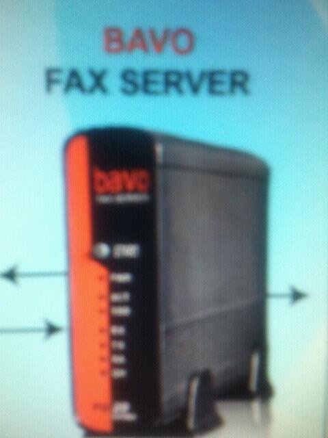 Bavo Fax Server เป็นอุปกรณ์รับส่งแฟกซ์ผ่านเครือข่ายคอมพิวเตอร์ รูปที่ 1