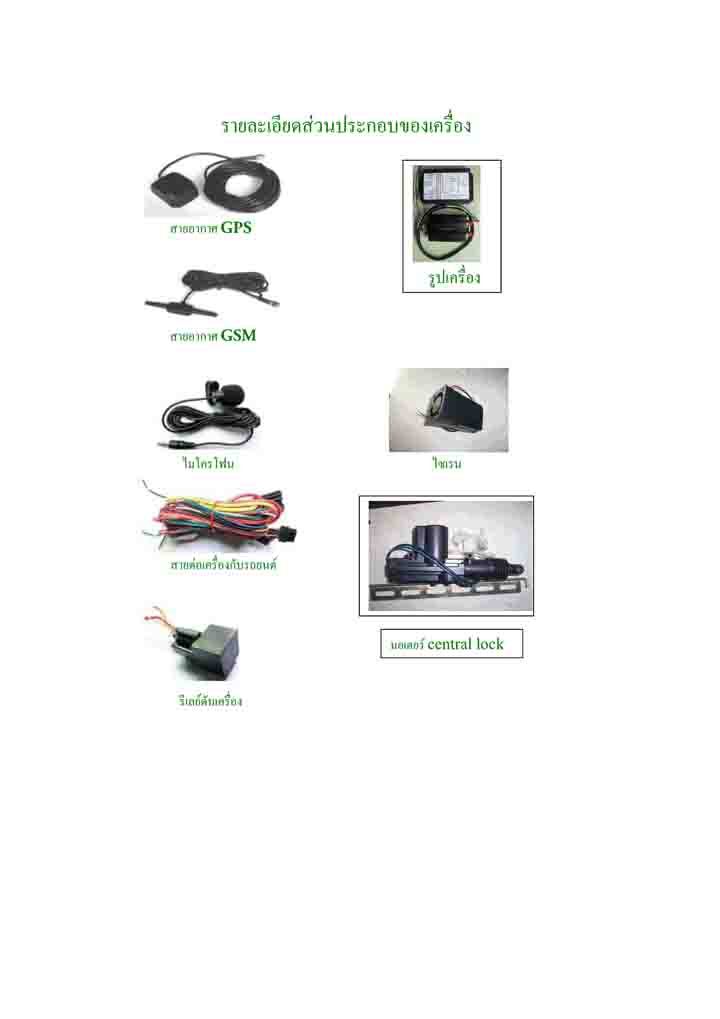 กันขโมยรถยนต์GPS CENTRAL LOCK REMOTE TWO&LONG WAYใช้โทรศัพท์เป็นREMOTEรถยนต์ รูปที่ 3
