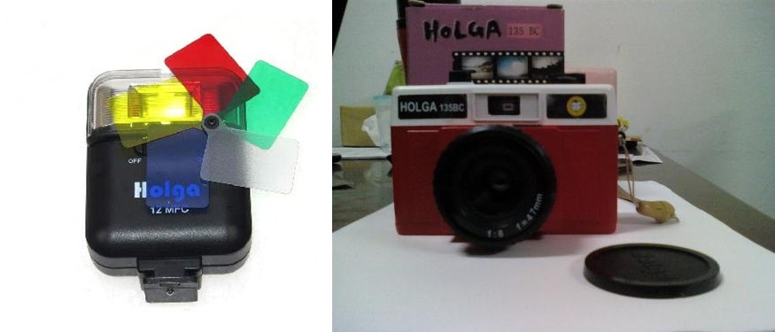 ขายกล้อง lomo Holga 135 BC สีแดงขาว สภาพดี สวย!  ราคาถูก! รูปที่ 1