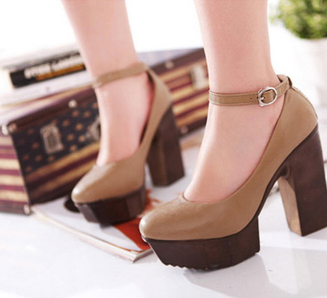 รองเท้าส้นตึกแฟชั่นเกาหลีแบบใหม่เทรนด์มาแรงแบบตึกhttp://www.lotusnoss.com/ รูปที่ 3
