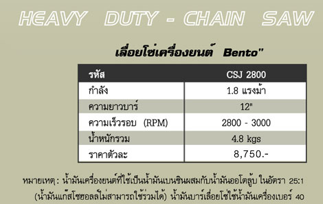 เลื่อยโซ่เครื่องยนต์ 12''  รูปที่ 3