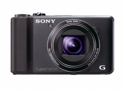 Great Deals Sony DSCHX9VB Cyber shot Digital Still Camera Black 16.2MP 16x Optical Zoom 3 inch LCD รูปที่ 1