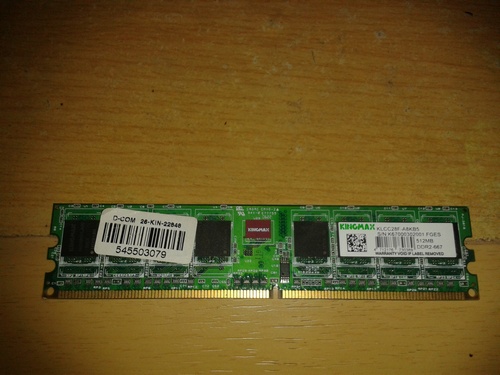 ขาย Ram DDR1 400 512 mb Kingston และ DDR2 667 512 MB รูปที่ 1