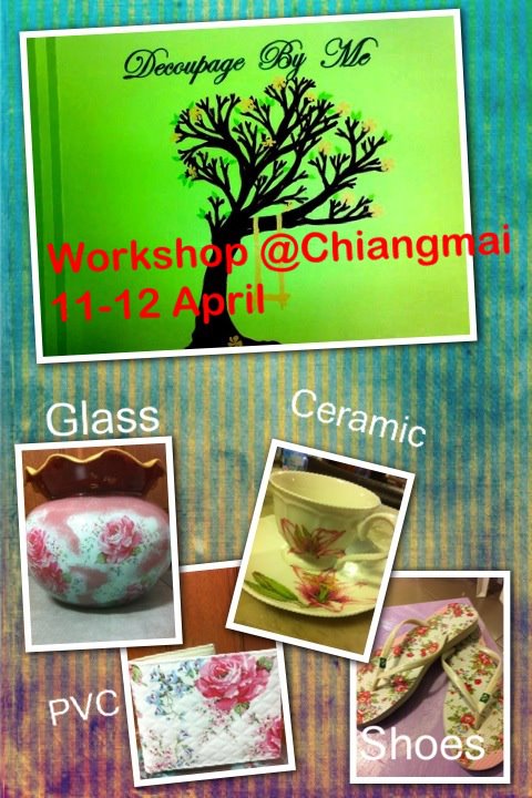 Free Decoupage Workshop @ Chiangmai on 11-12 April รูปที่ 1