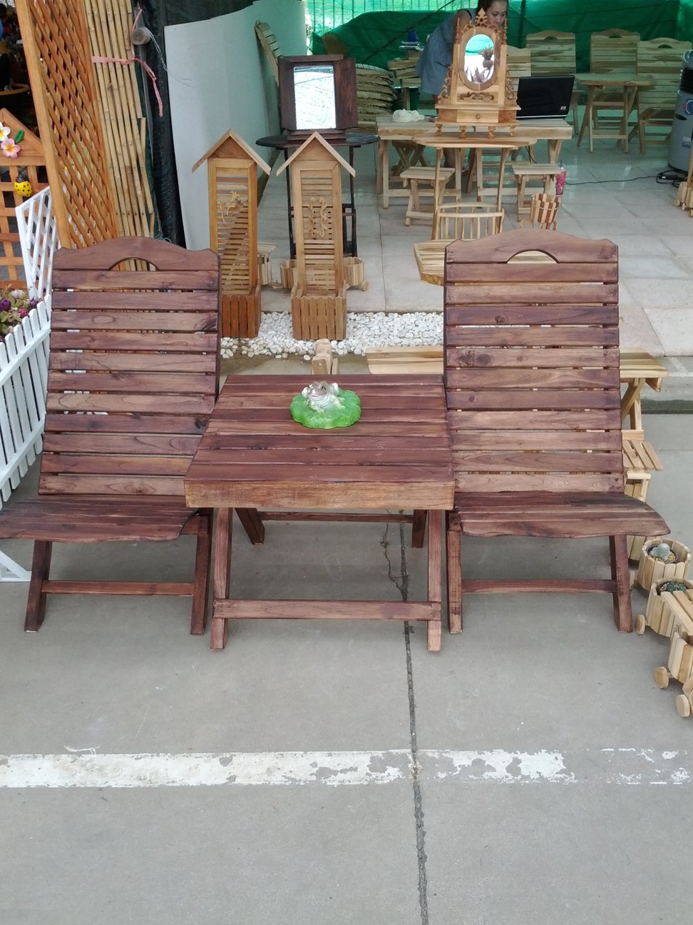 ร้านแมกไม้จำหน่ายชุดนั่งเล่นของแต่งบ้านจากไม้สักราคาพวกกัน รูปที่ 4