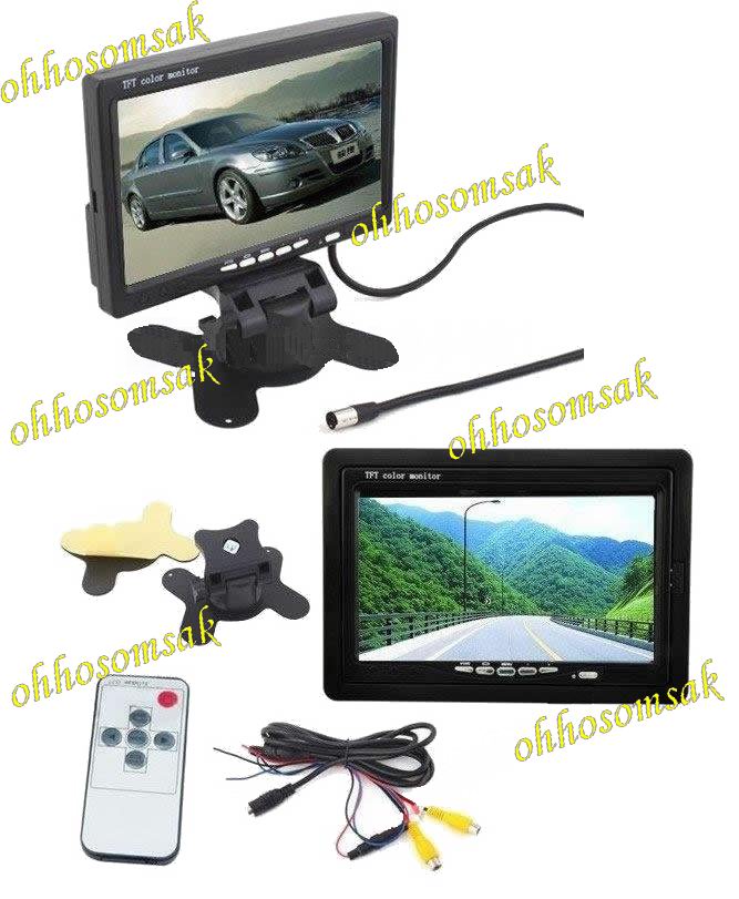 ขายจอติดรถยนต์ มอนิเตอร์(Monitor) 7 นิ้ว สำหรับดูวิดีโอ ดีวีดีและกล้องถอยหลัง จอขนาดใหญ่ 7 นิ้ว รูปที่ 3