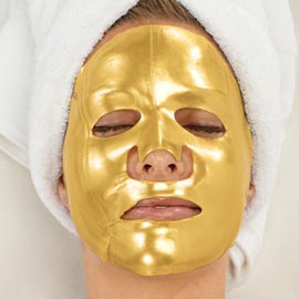 24K Gold Collagen Facial Mask แผ่นทองคำมาร์กหน้า เจลทองคำมาร์ค ผงทองคำมาร์กหน้า คริสตัลเจลทองคำ รีนิวเจลทองคำมาร์คหน้า รูปที่ 1