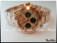 ROLEX DAYTONA PINK GOLD ราคา 2,200 บาท เกรดมิลเรอร์อิมเมจ ถอดบล็อกมาจากของแท้ สวยเหมือนของแท้มากๆ ที่สำคัญราคาถูกมากๆ