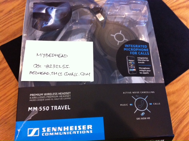 ต้องการขาย MM 550 travel Noise Cancelling แบบไร้สายรุ่นพรีเมี่ยมจาก Sennheiser รูปที่ 3