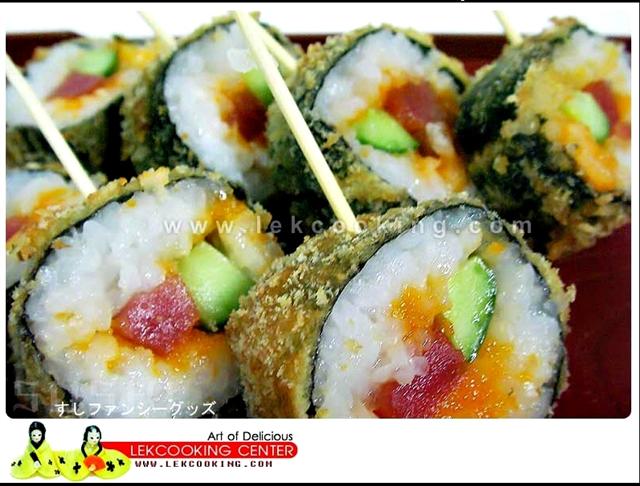 สอนทำซูชิ เรียนทำซูิชิ ซูชิพื้นฐาน ซูชิทอด ซูชิสวยงาม ราคาสุดคุ้มเหมาะสำหรับผู้ที่เริ่มต้นมีกิจการเป็นของตัวเองสนใจโทร0870373388 รูปที่ 4