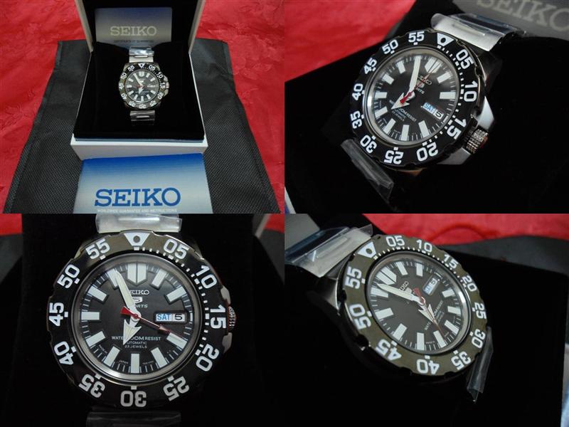 seiko mini monster หน้าดำขอบดำ รูปที่ 1