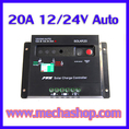 โซล่า ชาร์จเจอร์ Solar Charge Controller PWM Charger 20A 12V/24V Auto