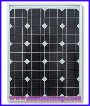 โซล่าเซลล์ พลังงานแสงอาทิตย์ Monocrystalline silicon solar panel Module 50W (มาตราฐานยุโรป IEC TUV) ราคาส่ง 3 แผง ขึ้นไป รูปที่ 1