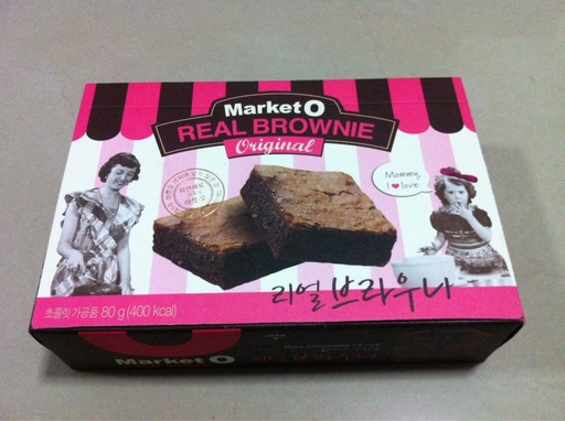 ขนมจากเกาหลี Market O Real Brownie (บราวน์นี่นิชคุณ) กล่องล่ะ 150 บาท รูปที่ 1