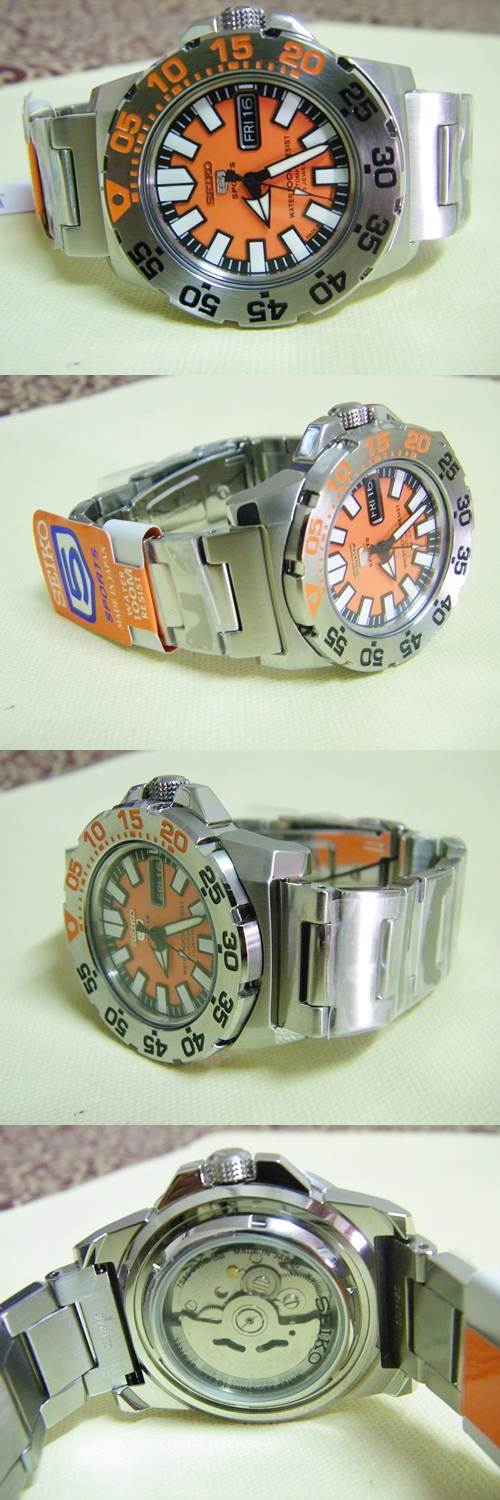 ขาย Seiko Mini monster หน้าส้ม ของใหม่ (Made in japan)  รูปที่ 1