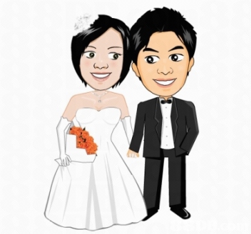 รับทำการ์ตูนแต่งงาน wedding cartoon รับทำ animation  ออกแบบการ์ดแต่งงาน รูปที่ 1