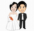 รับทำการ์ตูนแต่งงาน wedding cartoon รับทำ animation  ออกแบบการ์ดแต่งงาน