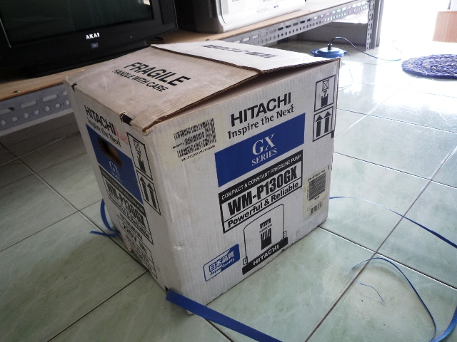 ขายปั้มน้ำอัตโนมัติ Hitachi WM-P130GX ของใหม่ ราคาถูก รูปที่ 1
