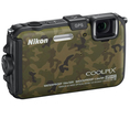 ขายด่วนกล้อง Nikon Coolpix AW100 ของใหม่ กันกระแทก กันน้ำ มีGPSในตัว ประกันศูนย์ + 4 GB.+ ถุงใส่สีดำ ตัวกล้องลายทหารครับ