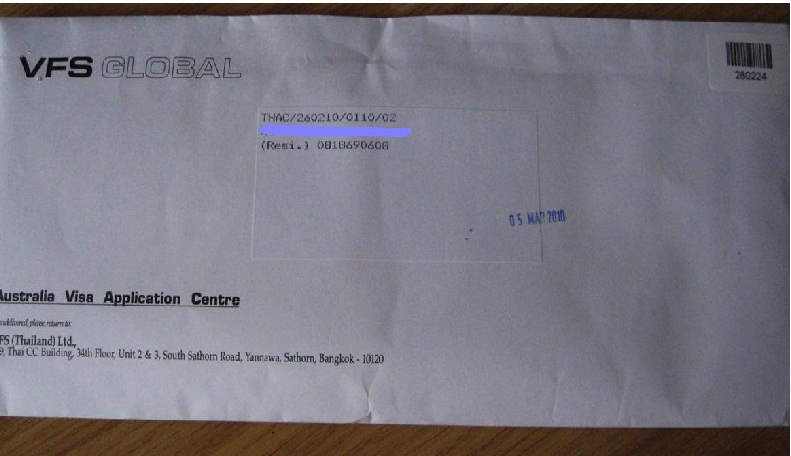 ยื่นขอวีซ่าออสเตรเลีย Australian visa VisaThai girlfriend  wife ผ่าน VFS  รูปที่ 3