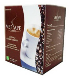 วีเชฟ คอฟฟี่ Veesape Coffee ผลิตภัณฑ์ที่มีส่วนผสมของ ปัญจขันธ์ มีสารสำคัญชื่อ gypenosides เป็นสารจำพวกไตรเทอร์ปีนซาโปนิน รูปที่ 1