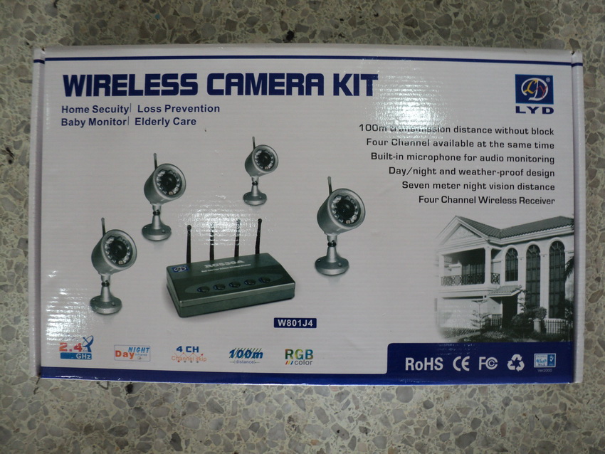 กล้องวงจรปิด wireless camera kit รูปที่ 1