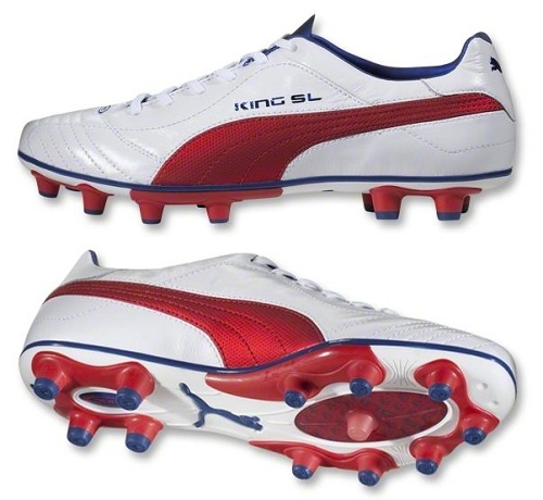 รองเท้าฟุตบอลPuma King SL White/Red/Limoges รับ EURO2012 รูปที่ 1