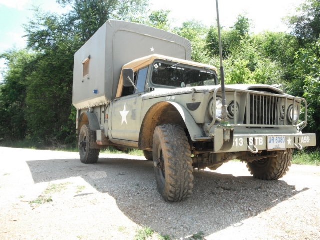 US Army Jeep Rar Truck Cargo /camper ขายรถทรักบรรทุก รถทหาร อาร์มี่และรถไถ่นา รูปที่ 1