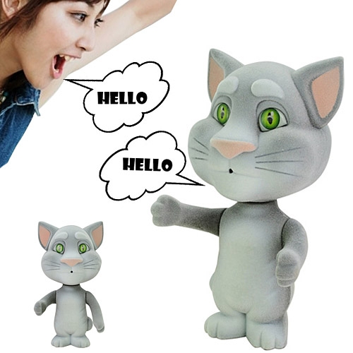 Talking Tom Cat(แมวพูดได้) จากแอพสุดฮิต iPhone iPad Android Tom cat พูดซ้ำๆตามได้ พร้อมทั้งมีแสงไฟส่องสว่างสีเขียวที่ดวง รูปที่ 2