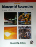 Text Book Managerial Accounting