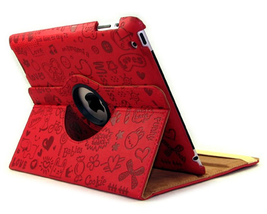 Case iPad 2 สามารถตั้งได้ หมุนได้ 360 องศา ลายการ์ตูน ช่วงโปรโมชัน แถมปากกา Stylus Touch ราคา 390 ฟรี (ของมีจำนวนจำกัด) รูปที่ 1