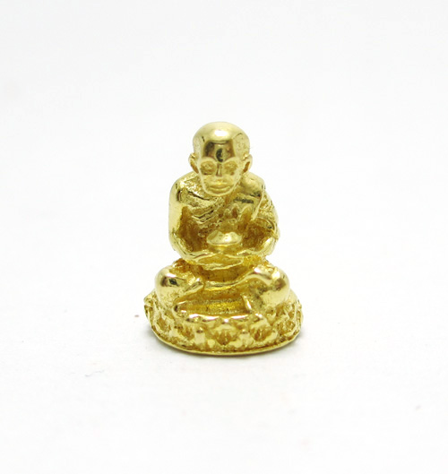 พระหลวงปู่ทวด เนื้อทองคำ ดวงเศรษฐี เหนือบารมี นน. 3.70 g รูปที่ 2